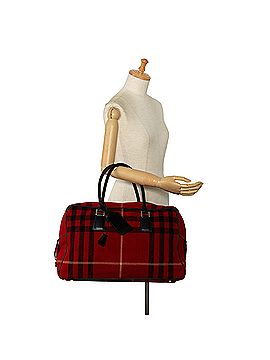 Burberry Wool House Check Overnight Bag (view 2)