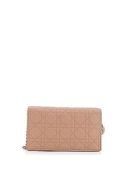 Christian Dior Ultra Matte Lady Dior Wallet on Chain Pouch Cannage Quilt Calfskin Long (view 2)