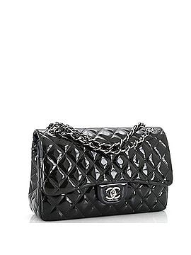 Chanel Classic Double Flap Bag Quilted Patent Jumbo (view 2)