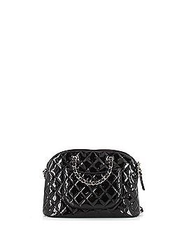 Chanel CC Dome Zip Shopping Bag Quilted Patent Small (view 2)