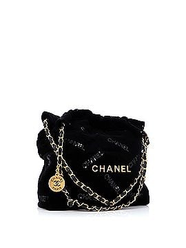 Chanel 22 Chain Hobo Quilted Velvet with Sequins Small (view 2)