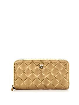 Chanel Zip Around Wallet Quilted Lambskin Long (view 1)