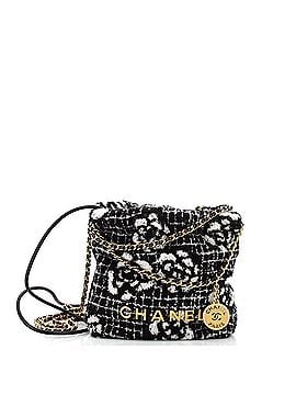 Chanel 22 Chain Hobo Quilted Camellia Cashmere Mini (view 1)