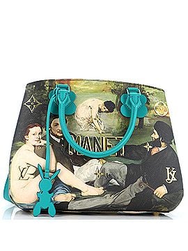Louis Vuitton Montaigne Handbag Limited Edition Jeff Koons Manet Print Canvas MM (view 1)