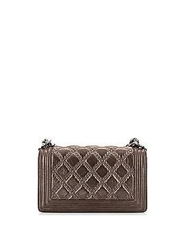 Chanel Boy Flap Bag Quilted Calfskin with Micro Chain Detail Old Medium (view 2)