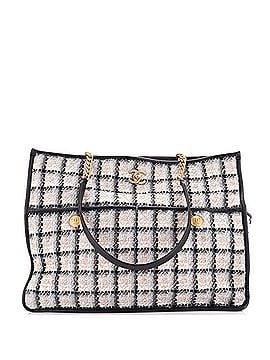 Chanel Two Compartment CC Chain Open Tote Tweed Large (view 1)