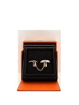 Hermès Kelly Clochette Double Ring 18K Rose Gold with Diamonds (view 2)