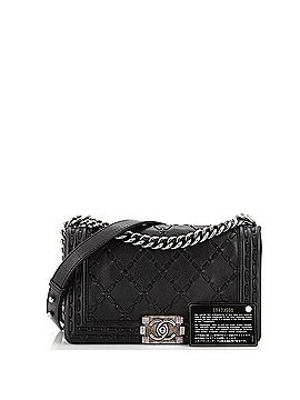 Chanel Paris-Dallas Boy Flap Bag Whipstitch Caviar Old Medium (view 2)