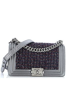 Chanel Boy Flap Bag Tweed and Leather Old Medium (view 1)