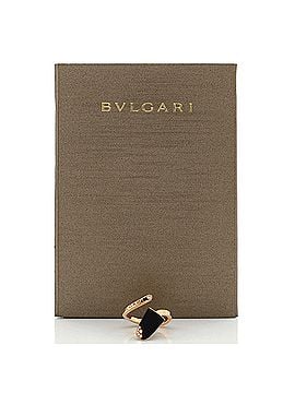 Bvlgari Gelati Ring 18K Rose Gold with Onyx and Diamonds (view 2)