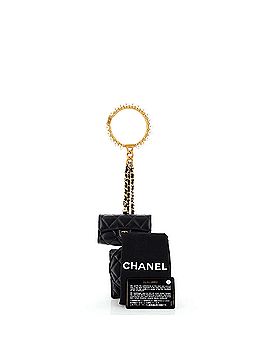Chanel Pearl Crown CC Multi Pouches Wristlet Quilted Lambskin (view 2)