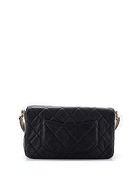 Chanel Buckle Strap CC Messenger Bag Quilted Caviar Medium (view 2)