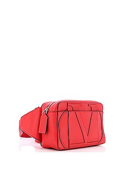 Valentino Garavani VLogo Front Pocket Belt Bag Leather (view 2)