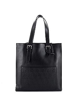 Fendi St. Zucca Slim Tote Leather with Embossed Zucca Detail (view 1)