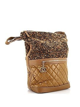 Chanel Casual Style Hobo Quilted Aged Calfskin and Tweed Large (view 2)
