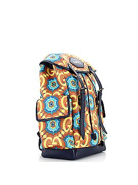 Gucci Double Pocket Belt Backpack Kaleidoscope Print GG Coated Canvas Large (view 2)