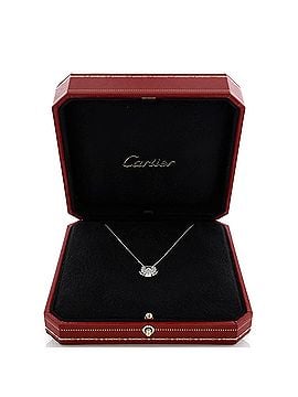 Cartier Amulette de Cartier Pendant Necklace 18K White Gold and Pave Diamonds XS (view 2)