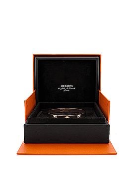 Hermès Collier de Chien Bracelet 18K Rose Gold with Pave Diamond Studs PM (view 2)