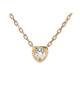 Cartier D'Amour Heart Pendant Necklace 18K Rose Gold with Diamond (view 1)