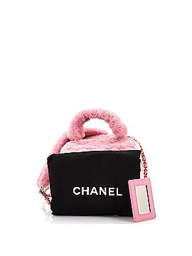 Chanel Coconing Top Handle Vanity Case with Chain Quilted Shearling Small (view 2)