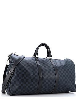 Louis Vuitton Keepall Bandouliere Bag Damier Cobalt 55 (view 2)