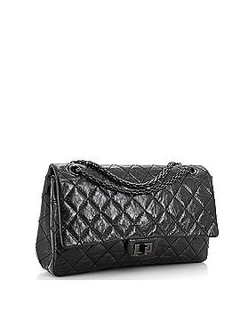 Chanel So Black Reissue 2.55 Flap Bag Quilted Glazed Calfskin 225 (view 2)