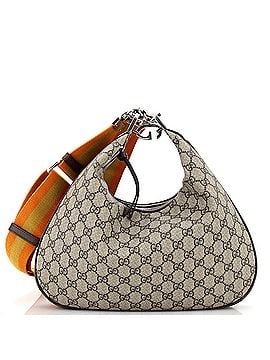 Gucci Attache Shoulder Bag GG Coated Canvas Large (view 1)