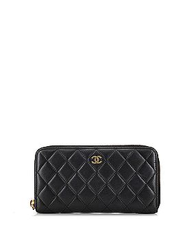 Chanel Zip Around Wallet Quilted Lambskin Long (view 1)