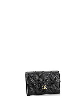 Chanel Classic Flap Card Case Quilted Caviar (view 2)