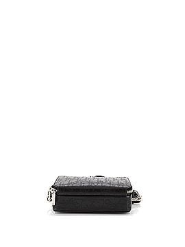 Christian Dior Double Zip Crossbody Pouch Oblique Galaxy Leather (view 2)