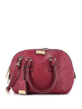 Burberry Orchard Bag Check Embossed Leather Medium (view 1)