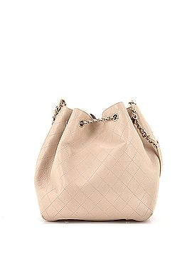 Chanel CC Drawstring Bucket Bag Quilted Lambskin Medium (view 2)