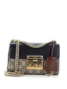 Gucci Padlock Shoulder Bag GG Coated Canvas and Leather Small (view 1)