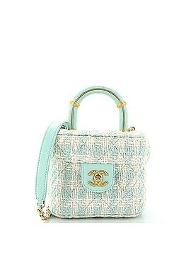Chanel Crush Top Handle Flap Bag Quilted Tweed Mini (view 1)