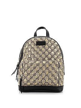 Gucci Zip Pocket Backpack Printed GG Coated Canvas Small (view 1)