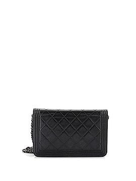 Chanel Boy Wallet on Chain Quilted Lambskin (view 2)