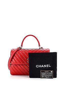 Chanel Trendy CC Top Handle Bag Chevron Lambskin Medium (view 2)