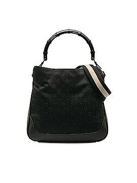 Gucci GG Canvas Bamboo Web Satchel (view 1)