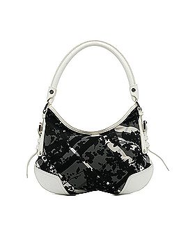 Burberry Floral Beat Check Foley Hobo Bag (view 1)