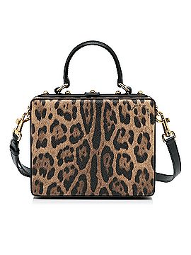 Dolce & Gabbana Leopard Embroidered Box Satchel (view 2)