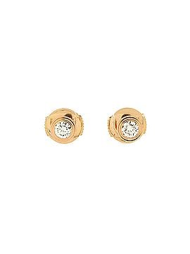 Cartier d'Amour Stud Earrings 18K Rose Gold and Diamonds Medium (view 1)