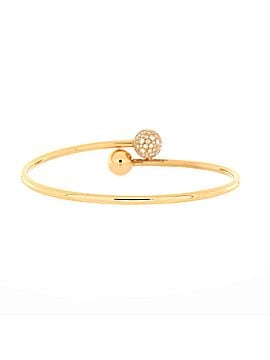 Tiffany & Co. HardWear Ball Bypass Bracelet 18K Rose Gold with Diamonds (view 2)