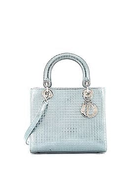 Christian Dior Lady Dior Bag Micro Cannage Metallic Calfskin Medium (view 1)