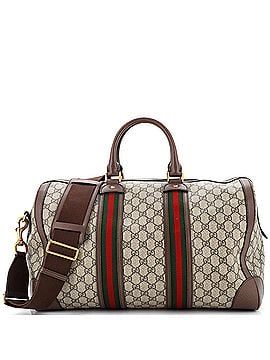 Gucci Ophidia Convertible Web Duffle Bag GG Coated Canvas Medium (view 1)
