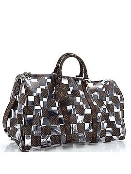 Louis Vuitton Keepall Bandouliere Bag Monogram Chess Coated Canvas and PVC 50 (view 2)