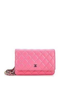 Chanel Wallet on Chain Quilted Lambskin with Rainbow Hardware (view 1)
