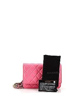 Chanel Wallet on Chain Quilted Lambskin with Rainbow Hardware (view 2)