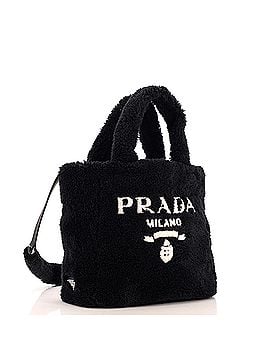 Prada Logo Tote Shearling Small (view 2)