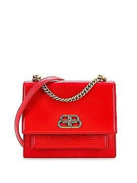 Balenciaga Sharp Shoulder Bag Lizard Embossed Leather Small (view 1)