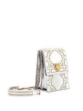 Christian Dior Diorama Vertical Clutch on Chain Studded Patent (view 2)